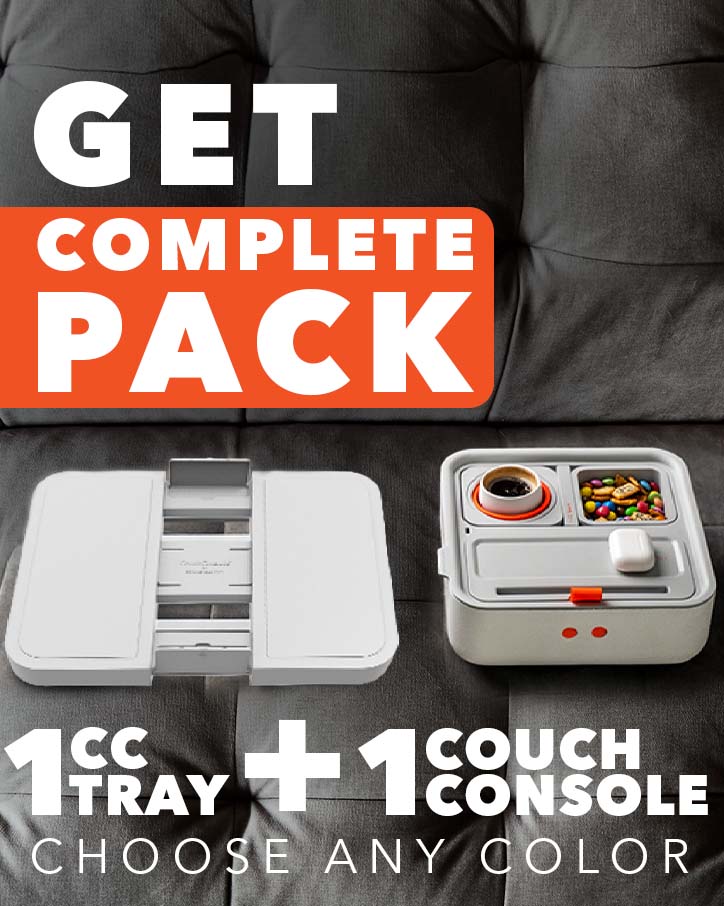 Sofa Armrest Tray - Drink & Snack Holder for Couch - Morrowden