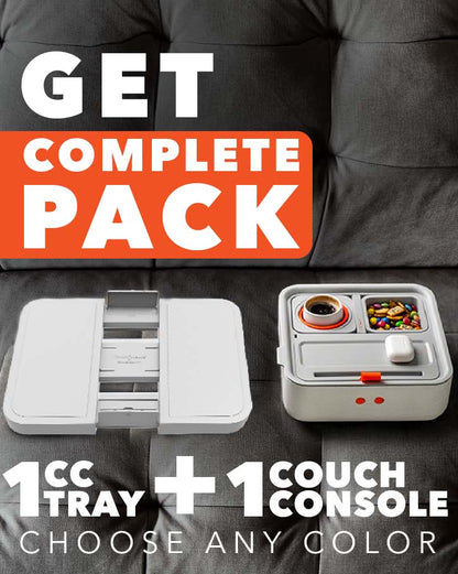 Sofa Armrest Tray - Drink & Snack Holder for Couch - Morrowden