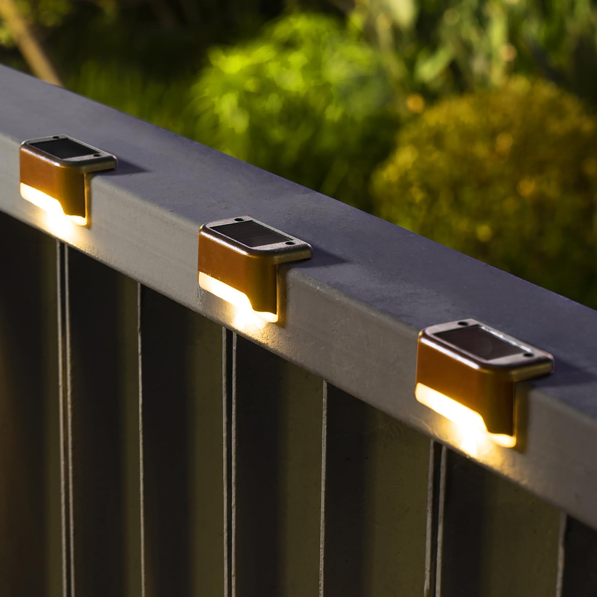 Solar Deck Lights Outdoor 16 Pack, Solar Step Lights Waterproof Led Solar lights for Outdoor Stairs, Step , Fence, Yard, Patio, and Pathway(Warm White) - Morrowden
