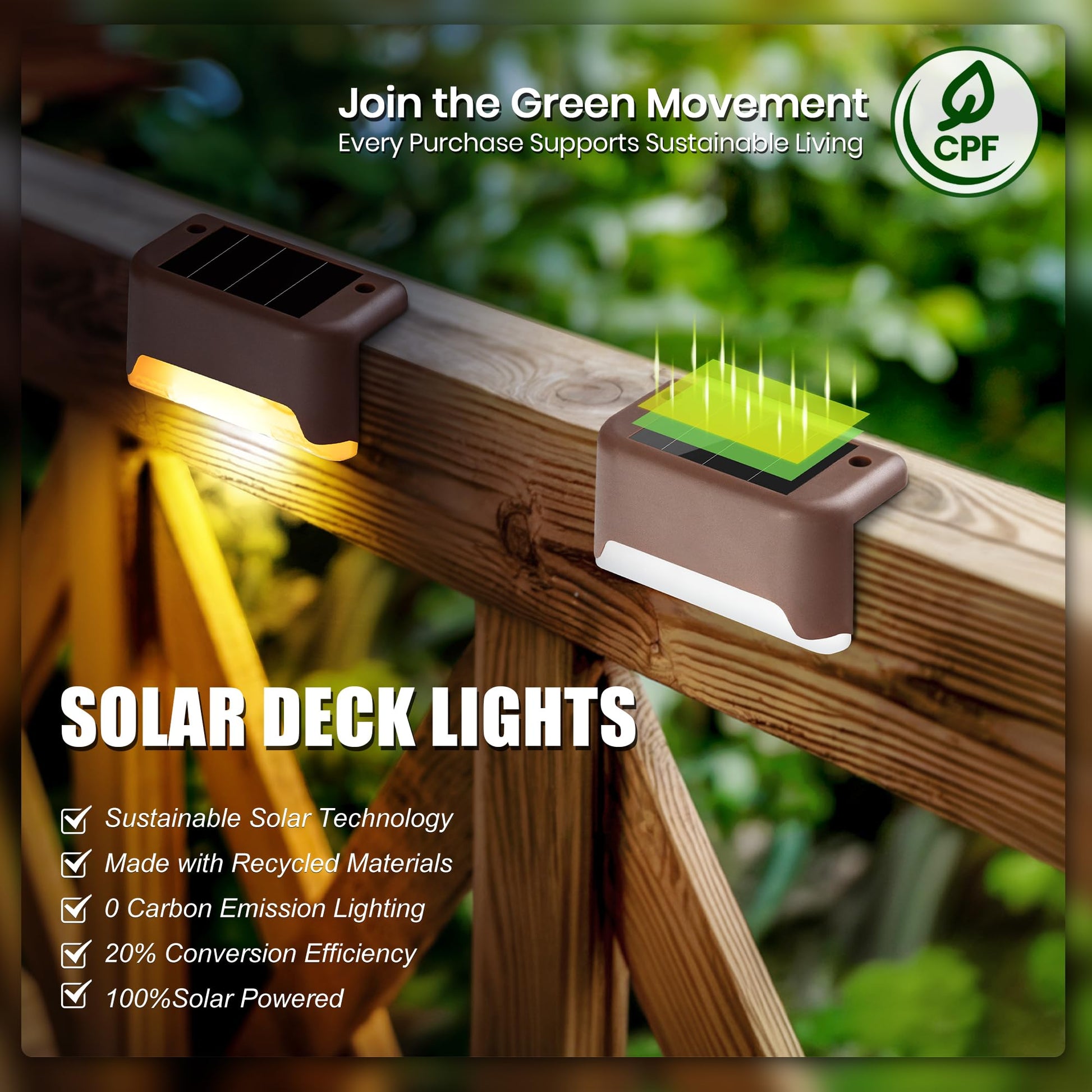Solar Deck Lights Outdoor 16 Pack, Solar Step Lights Waterproof Led Solar lights for Outdoor Stairs, Step , Fence, Yard, Patio, and Pathway(Warm White) - Morrowden