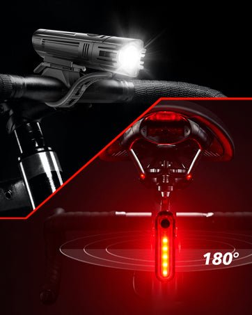 Super Bright USB Rechargeable Bike Light Set - Morrowden
