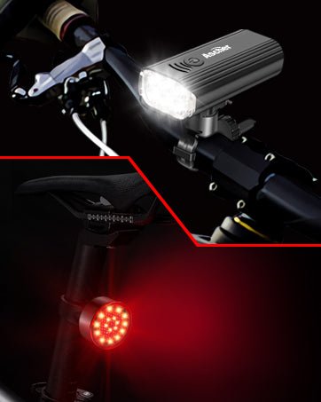 Super Bright USB Rechargeable Bike Light Set - Morrowden