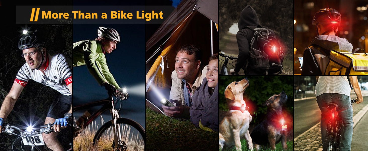 Super Bright USB Rechargeable Bike Light Set - Morrowden