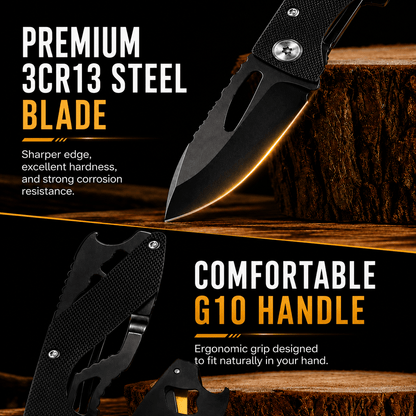 Tactical Folding Knife – Compact EDC Blade - Morrowden