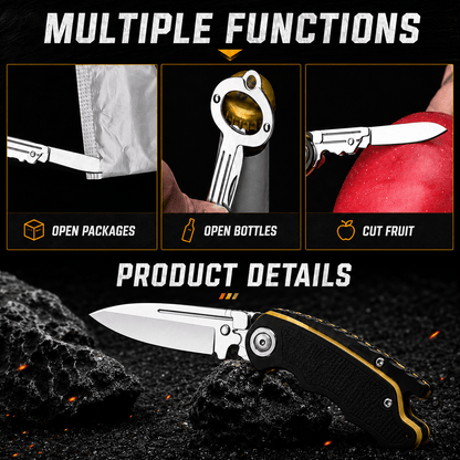 Tactical Folding Knife – Compact EDC Blade - Morrowden