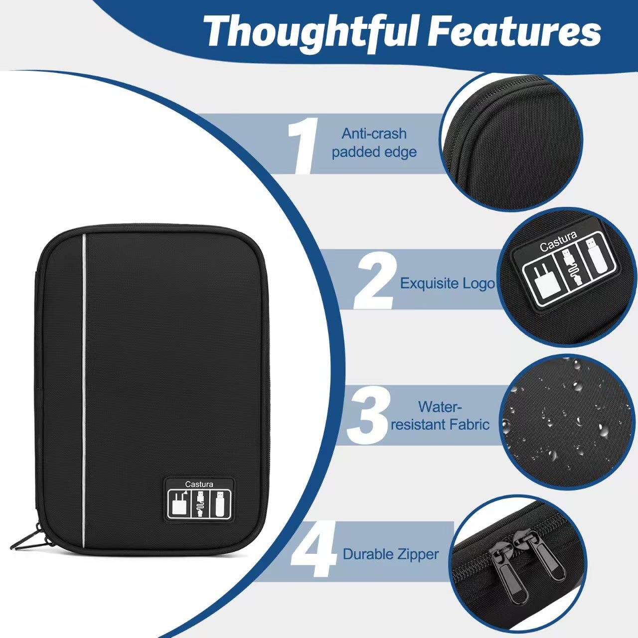 Travel Electronics Organizer Case - Morrowden