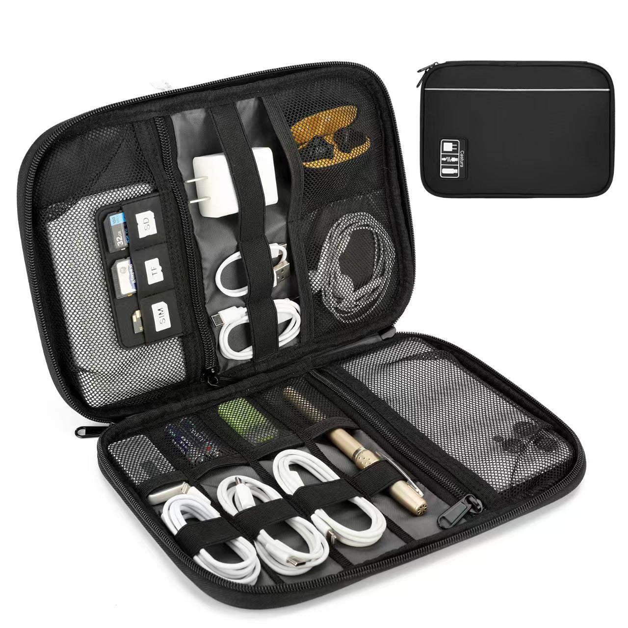 Travel Electronics Organizer Case - Morrowden
