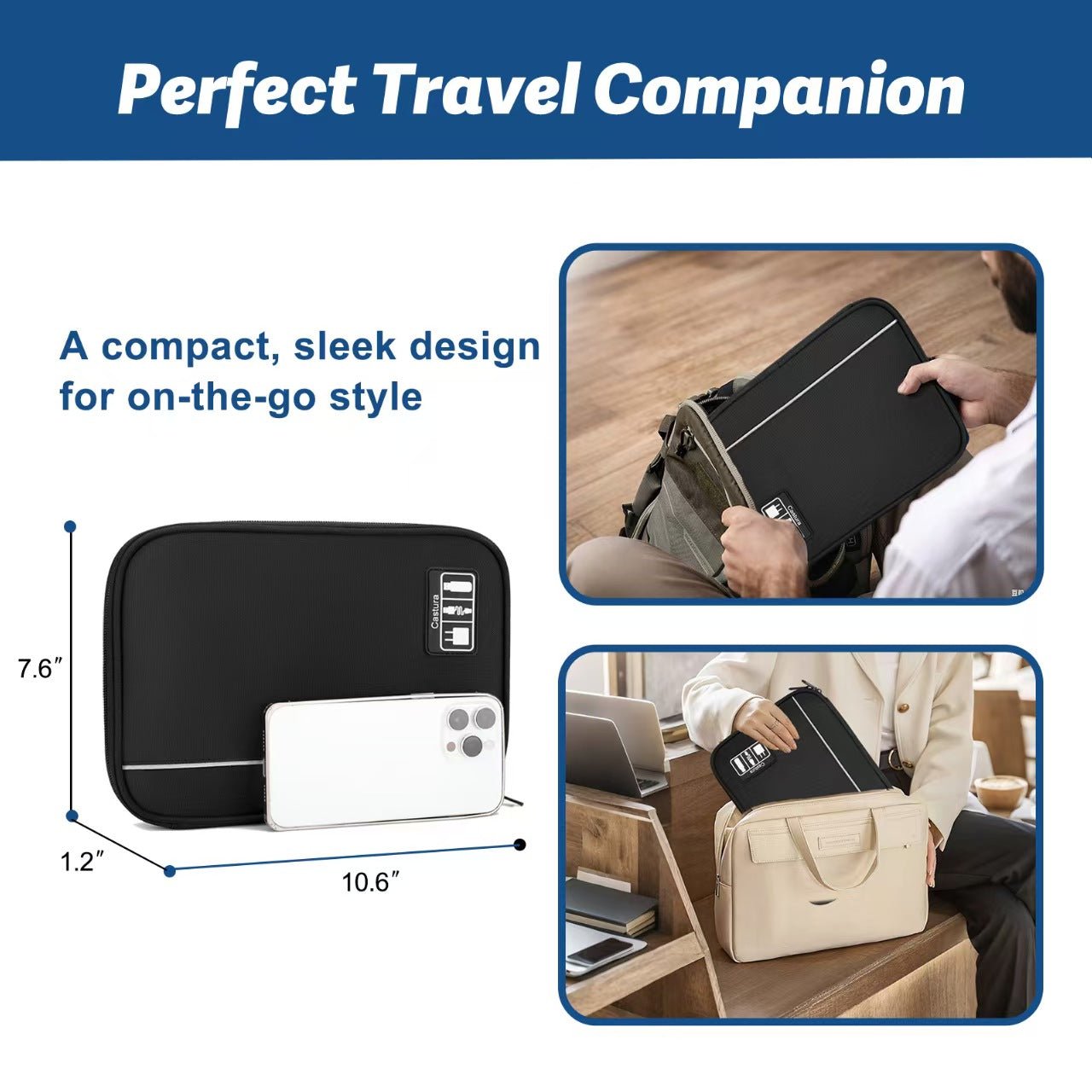 Travel Electronics Organizer Case - Morrowden