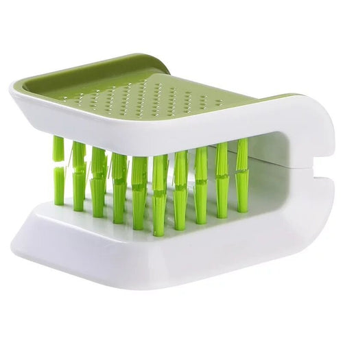 U-Shaped Dish Cleaning Brush – 360° Cutlery Scrubber for Forks, Knives, Chopsticks & Kitchen Utensils - Morrowden