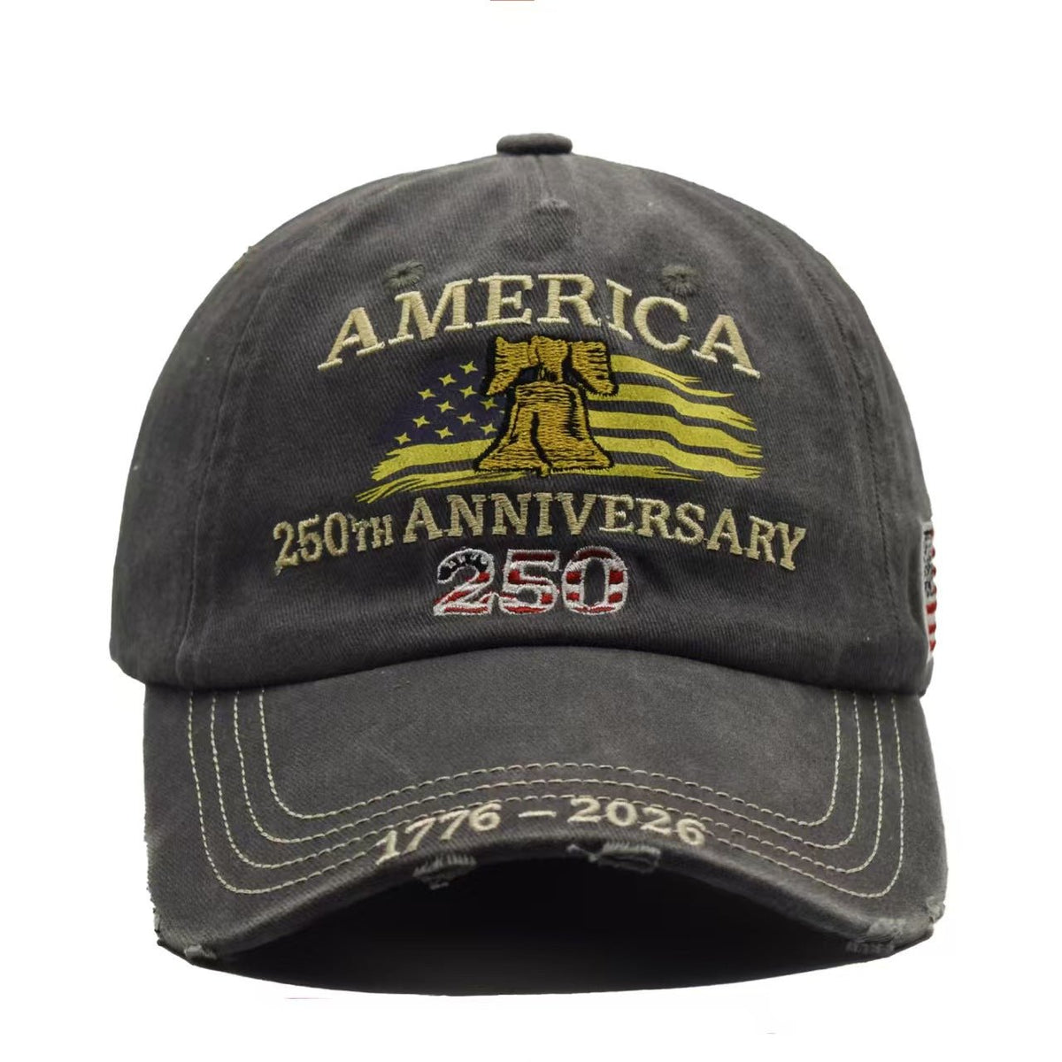 USA 250th Anniversary Hat 2026 – Vintage Embroidered American Flag Baseball Cap - Morrowden