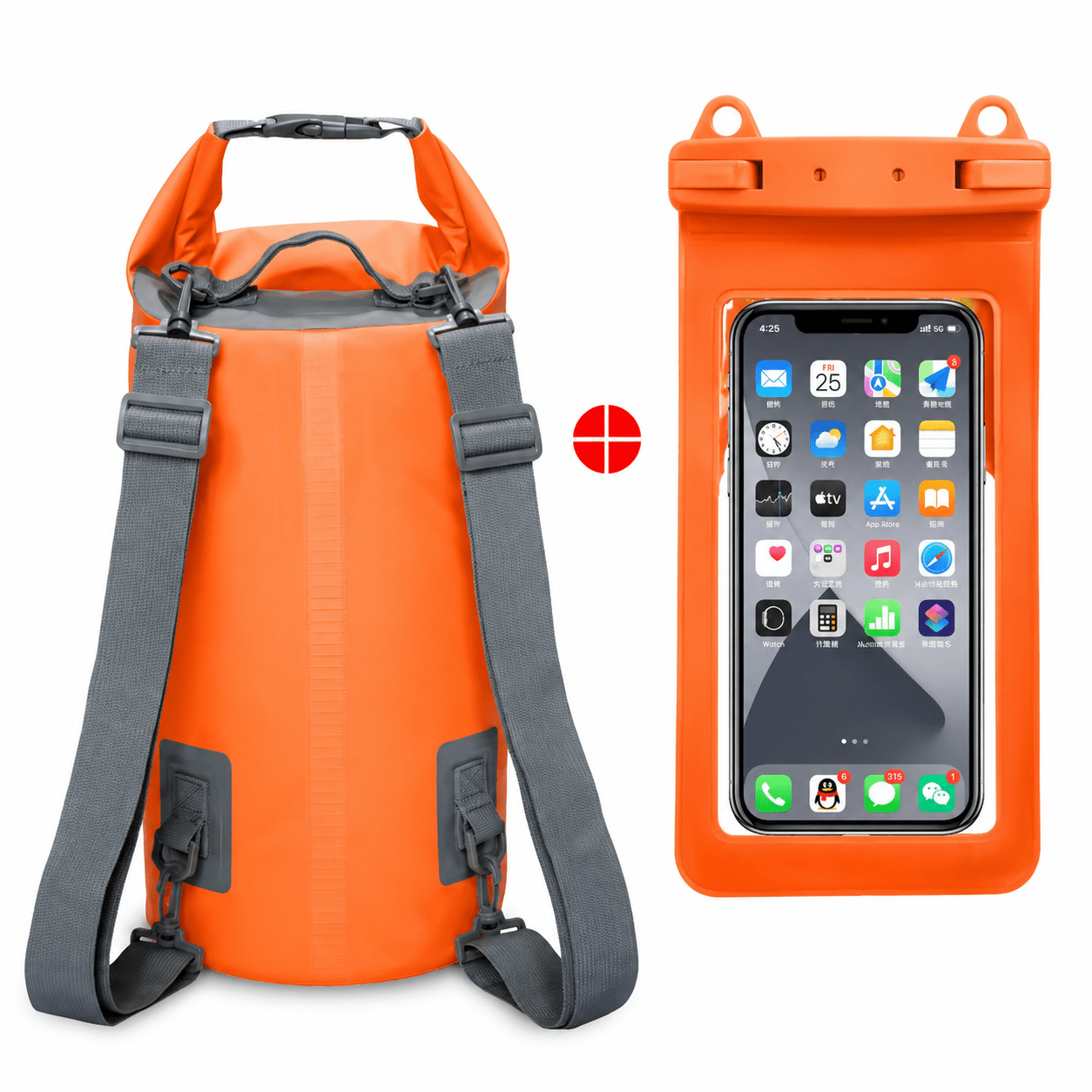 Waterproof Dry Bag Backpack – Lightweight PVC Roll Top Dry Sack for Kayaking, Camping, Hiking & Beach Adventures - Morrowden