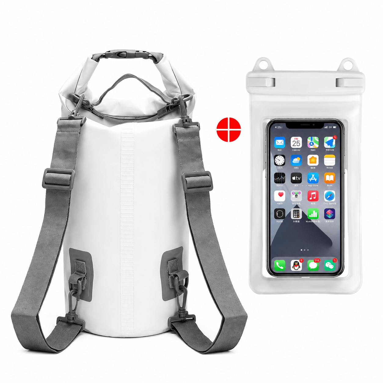 Waterproof Dry Bag Backpack – Lightweight PVC Roll Top Dry Sack for Kayaking, Camping, Hiking & Beach Adventures - Morrowden