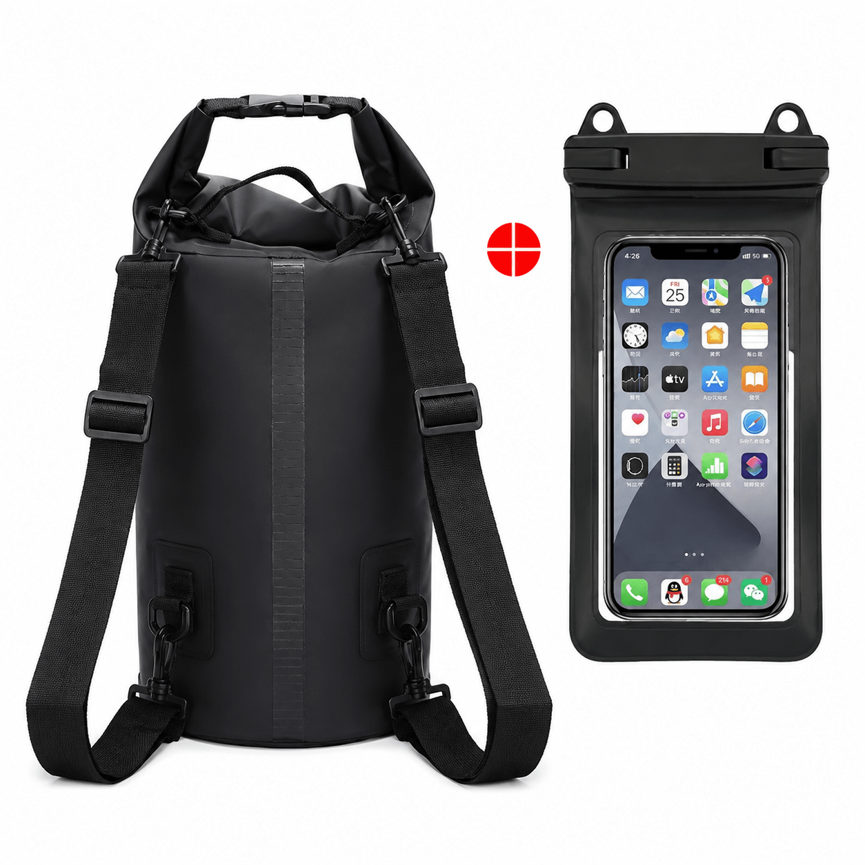 Waterproof Dry Bag Backpack – Lightweight PVC Roll Top Dry Sack for Kayaking, Camping, Hiking & Beach Adventures - Morrowden