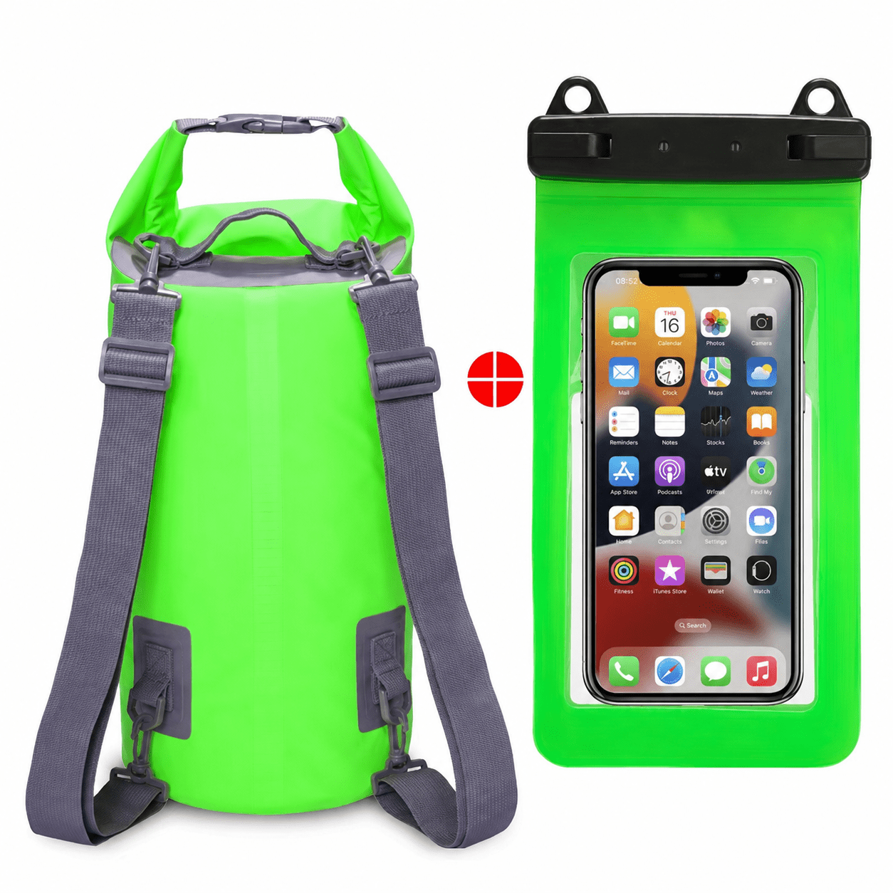 Waterproof Dry Bag Backpack – Lightweight PVC Roll Top Dry Sack for Kayaking, Camping, Hiking & Beach Adventures - Morrowden