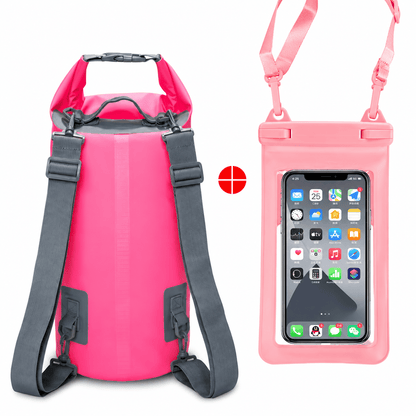 Waterproof Dry Bag Backpack – Lightweight PVC Roll Top Dry Sack for Kayaking, Camping, Hiking & Beach Adventures - Morrowden