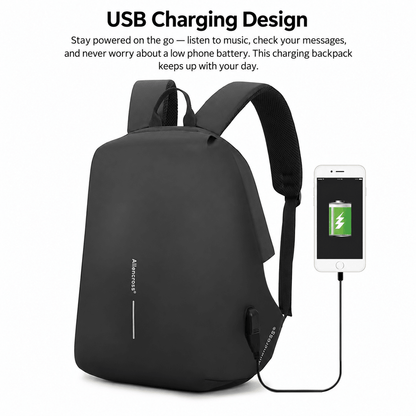 Waterproof, Large-Capacity Laptop Backpack with USB Charging Port - Morrowden