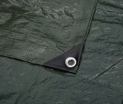 Waterproof Multipurpose Camping Tarp, Tear Resistant with Reinforced Edges, Protective Cover,Green - Morrowden