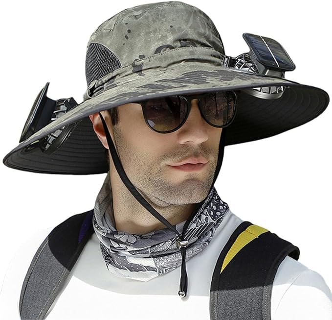 Wide Brim Solar Fan Hat – UPF 50+ Bucket Hat for Men & Women - Morrowden