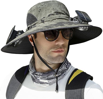 Wide Brim Solar Fan Hat – UPF 50+ Bucket Hat for Men & Women - Morrowden