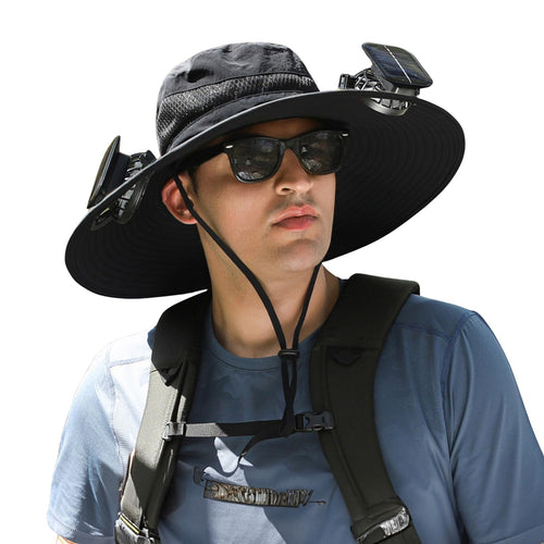 Wide Brim Solar Fan Hat – UPF 50+ Bucket Hat for Men & Women - Morrowden