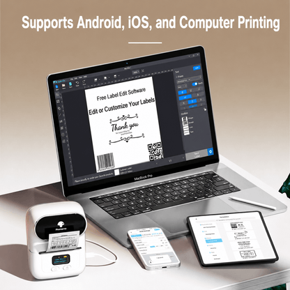 Wireless Thermal Label Printer with App - Morrowden
