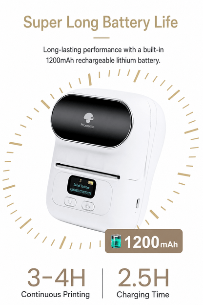 Wireless Thermal Label Printer with App - Morrowden
