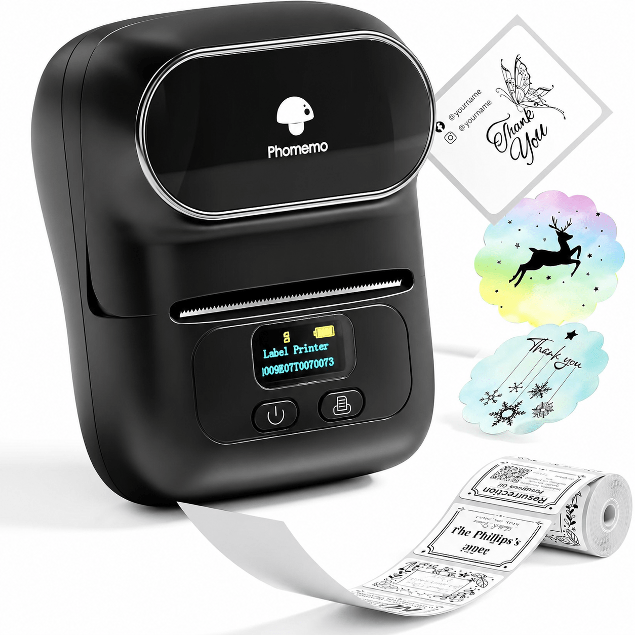 Wireless Thermal Label Printer with App - Morrowden