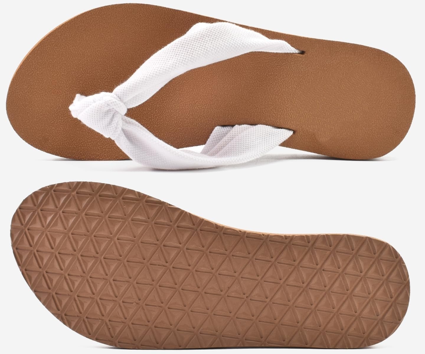 Women's Arch Support Flip Flops with Yoga Mat Footbed – Comfort Summer Sandals for Beach, Walking, Indoor & Outdoor - Morrowden